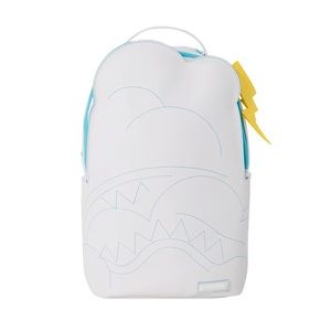 Cloudy with a chance of shark backpack 🎒